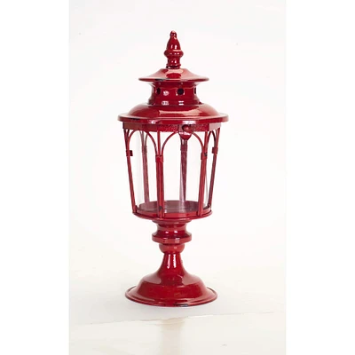 17'' Red Metal Lantern