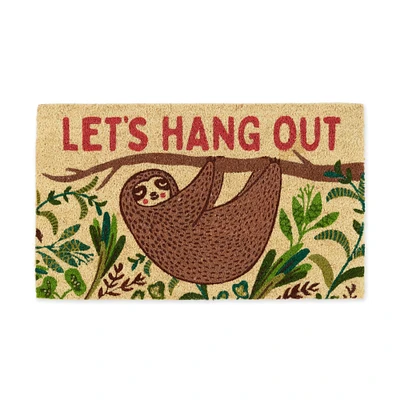 DII® Let's Hang Out Sloth Doormat