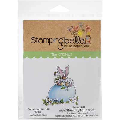 Stamping Bella Gnome On A Egg Cling Stamps
