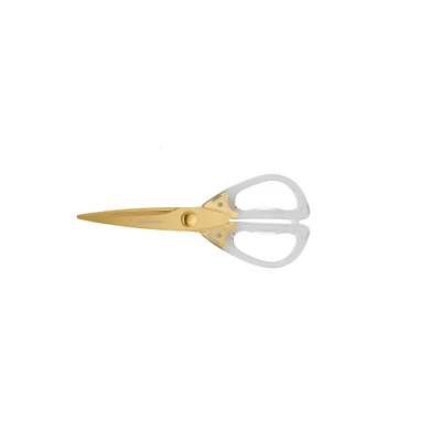 Farberware Clear Acrylic Handle All Purpose Shear with Gold Blades