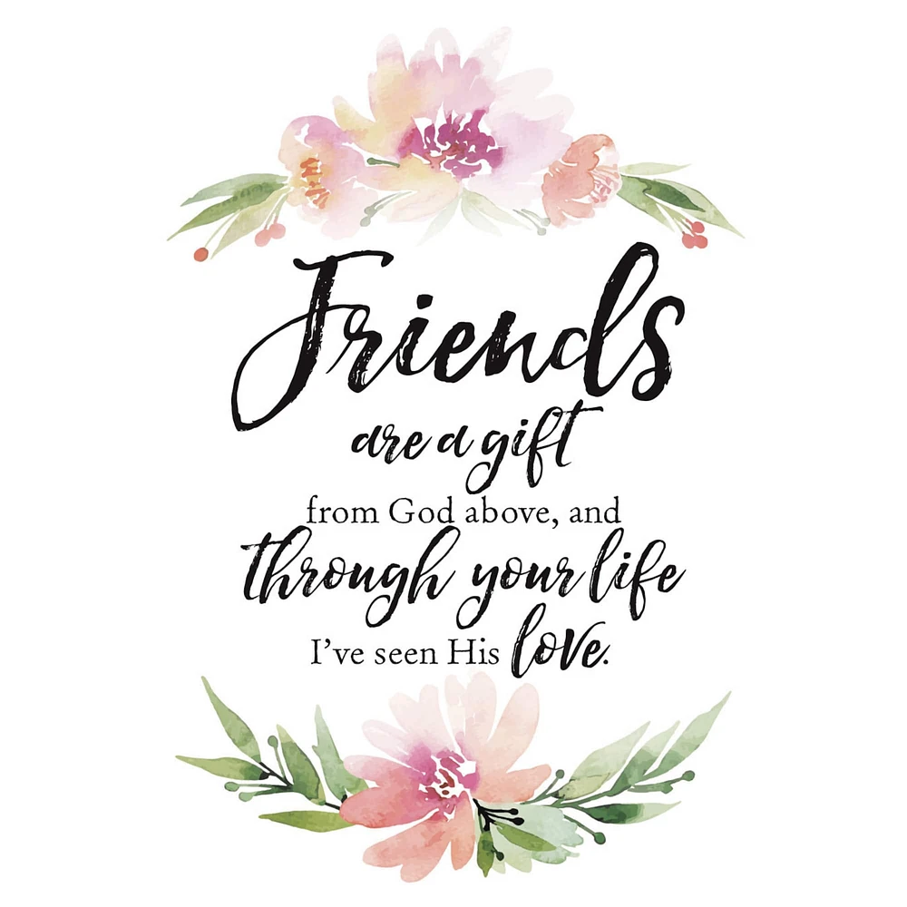 Woodland Grace Series Friends Are A Gift Wood Plaque With Easel