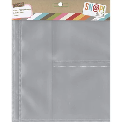 Simple Stories Sn@p!™ 2" x 8" & 4" x 4" Pocket Pages for 6" x 8" Binders, 10ct.