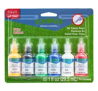 10 Packs: 6 ct. (60 total) Scribbles® Shiny 3D Fabric Paint