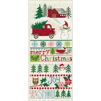 Imaginating Merry Christmas Sampler Counted Cross Stitch Kit