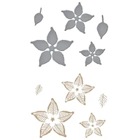 Spellbinders® Glimmer Poinsettia Hot Foil Plate Set