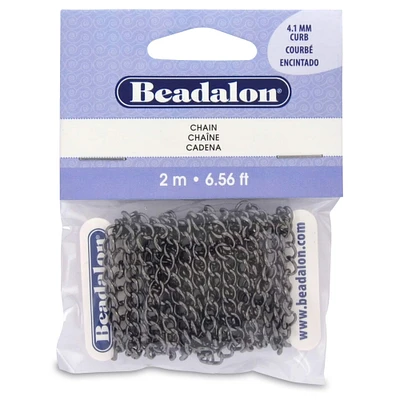 Beadalon® 6.5ft. Hematite Curb Metal Chain