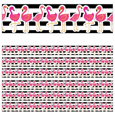 Schoolgirl Style™ Simply Stylish Tropical Flamingos Border, 216ft.