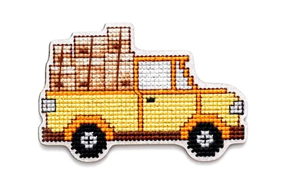 RTO Truck Wooden Cross Stitch Kit