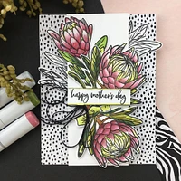 Hero Arts Protea Flowers Clear Stamps