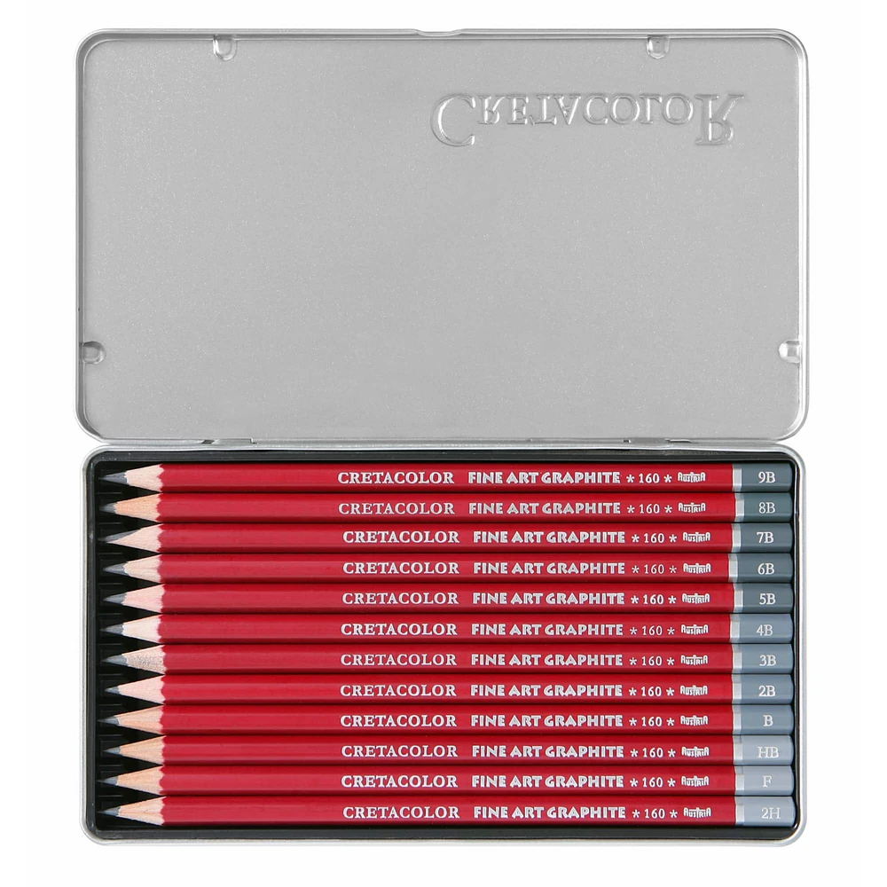 8 Pack: Cretacolor Fine Art Cleos Graphite Tin Set