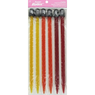 Susan Bates® Crystalites® 10" Knitting Needles Set