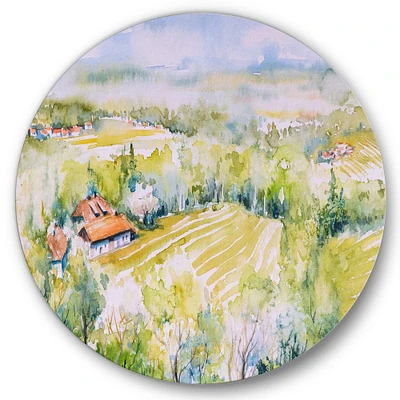 Designart - Blossoming Green Fields In Countryside