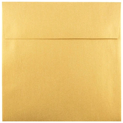 JAM Paper 6" x 6" Square Metallic Invitation Envelopes