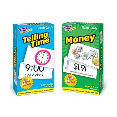 Trend Enterprises® Time and Money Skill Drill Flash Cards Assortment