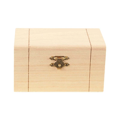 Unfinished Wooden Hinged Box by Make Market®