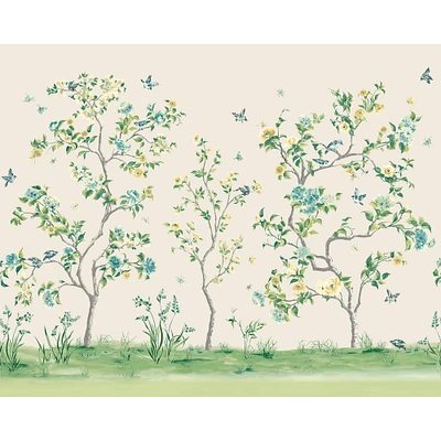 Origin Murals Chinoiserie Floral Tree Wall Mural