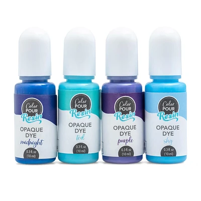 12 Packs: 4 ct. (48 total) Color Pour Resin Galaxy Opaque Dye Kit