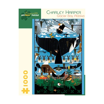 Charley Harper Glacier Bay, Alaska 1000 Piece Puzzle