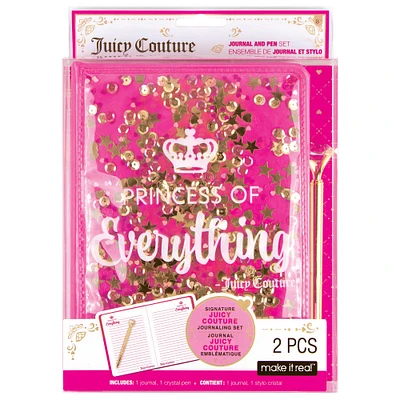 Make It Real Juicy Couture Princess of Everything Glitter Journal & Pen Set