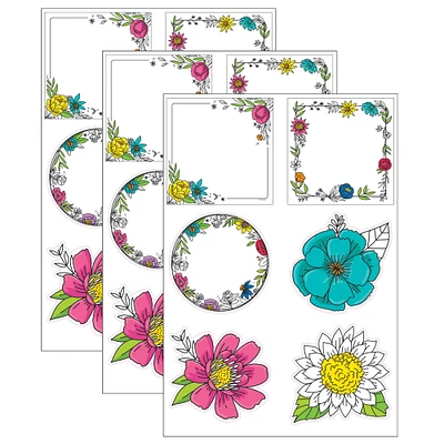 Creative Teaching Press® Bright Blooms Doodly Blooms 6" Designer Cut-Outs Set