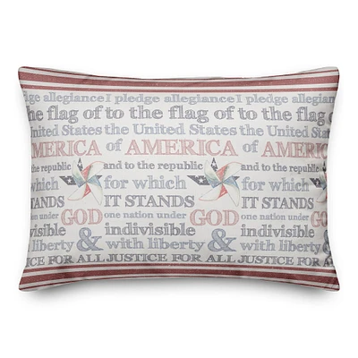 Pledge of Allegiance Throw Pillow