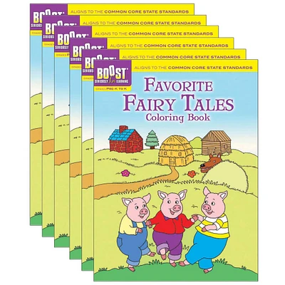 4 Packs: 6 ct. (24 total) BOOST™ Favorite Fairy Tales Coloring Books