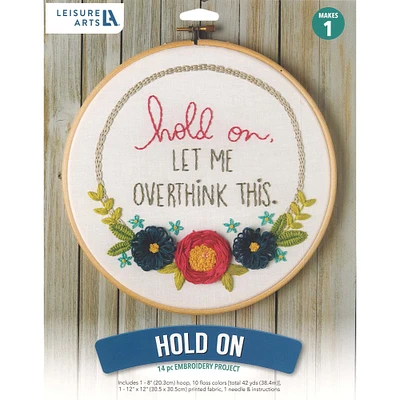 Leisure Arts Hold On Mini Maker Embroidery Kit