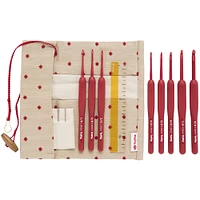 Tulip® Etimo Red Crochet Hook with Cushion Grip Set