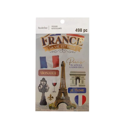 12 Pack: France Stickers by Recollections™