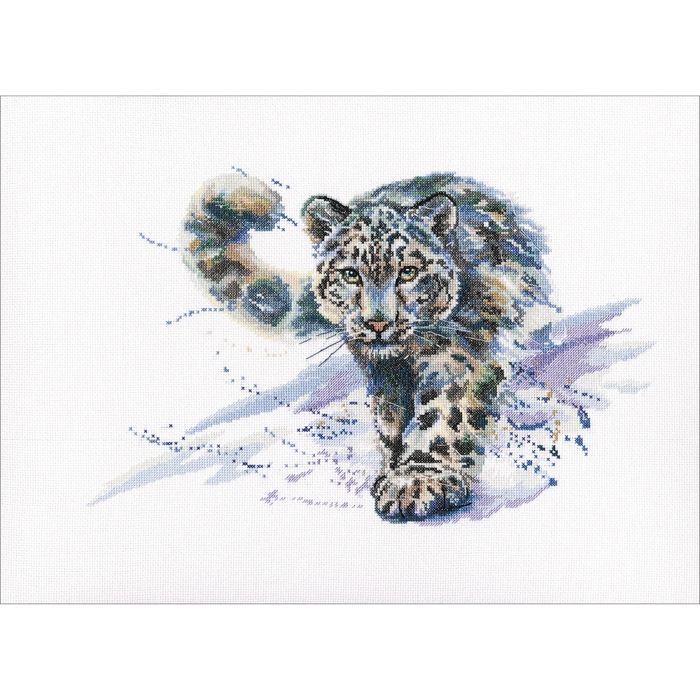 RTO Snow Leopard Counted Cross Stitch Kit