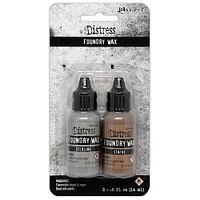 Tim Holtz Distress Foundry Wax Kit-Sterling/Statue