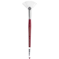 Connoisseur® All Media Short Handle White Taklon Fan Brush