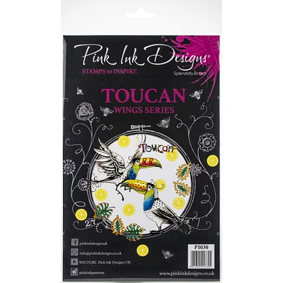 Pink Ink Designs® Toucan A5 Clear Stamp Set