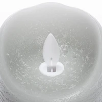 6 Pack: Sterno Home™ 3" x 5" Gray LED Wax Pillar Candle