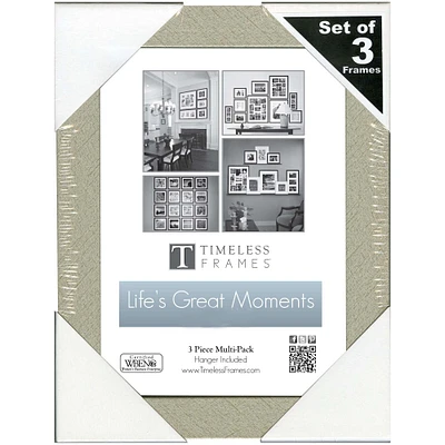 Timeless Frames® 3 Pack Life's Great Moments Silver Frame