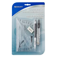 Westcott® Geometry Set, 8 Pieces