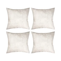Craft Express Gray White Sublimation Leathaire Pillow Cover Square 15.7" x 15.7", 4ct.