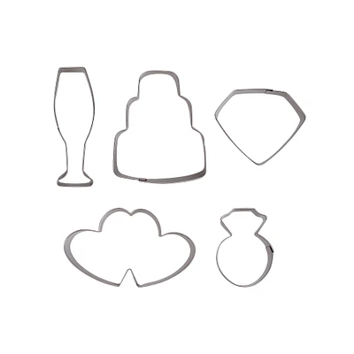 Wedding Stainless Steel Mini Cookie Cutter Set by Celebrate It®