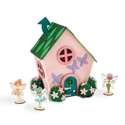 6 Pack: Fairy House Color-In 3D Wood Puzzle by Creatology™