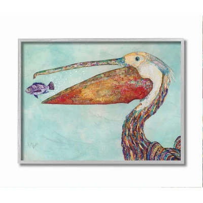 Stupell Industries Pelican's Lost Supper Gray Framed Wall Art