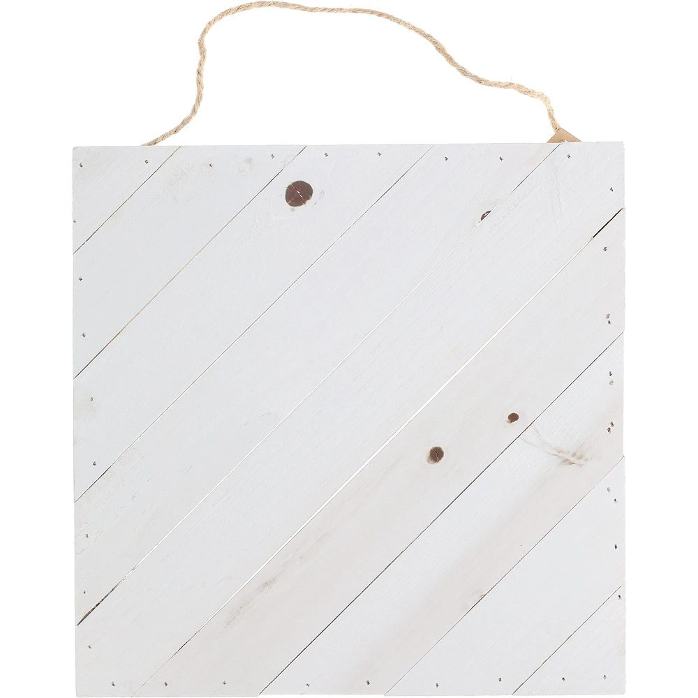 Hampton Art™ 12" x 12" Gray Diagonal Plank