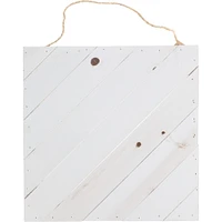 Hampton Art™ 12" x 12" Gray Diagonal Plank