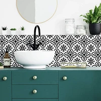 RoomMates Ornate Tile Backsplash Peel & Stick Giant Wall Decals