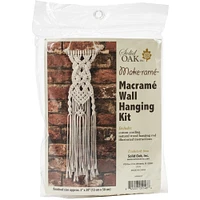 Solid Oak Make-ramé™ Celtic Braids Mini Macramé Wall Hanging Kit