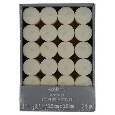 12 Packs: 24 ct. (288 total) Basic Elements™ Ivory Votive Candles by Ashland®
