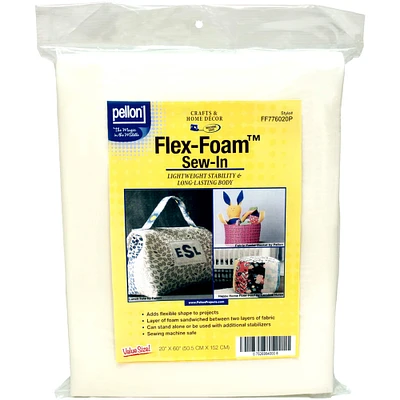 Pellon® Flex-Foam™ Sew-In Stabilizer, 20"x 60"
