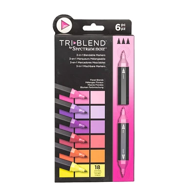 Spectrum Noir™ TriBlend™ Floral Blends Brush Marker Set