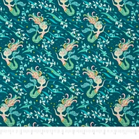 SINGER Denise Palmer Green Mermaid Cotton Fabric