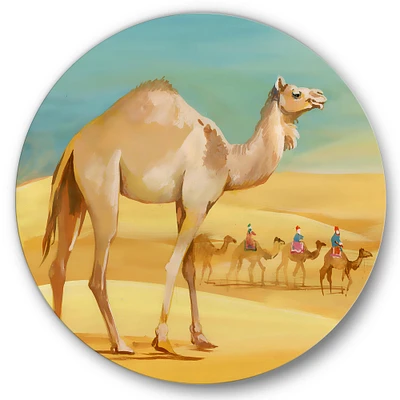 Designart - Camels In Desert