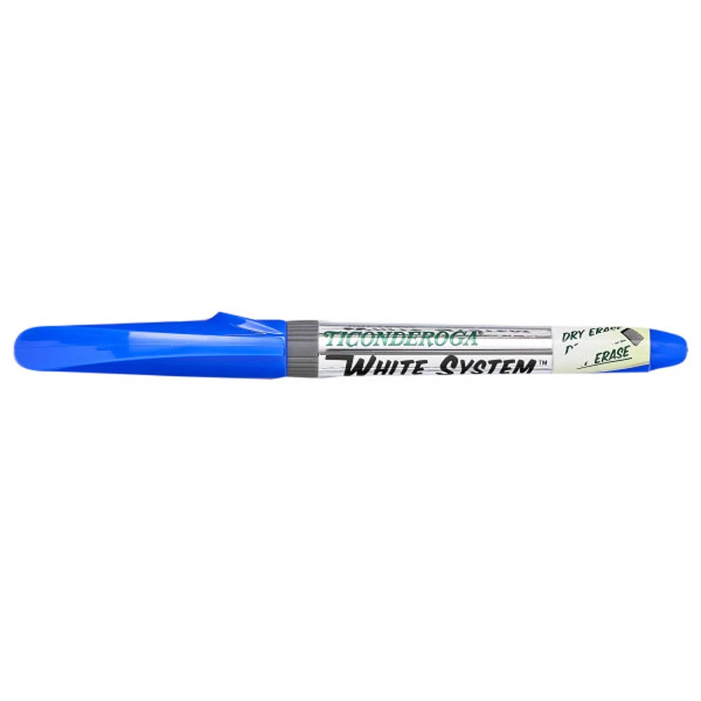 Ticonderoga® White System™ Fine Tip Dry Erase Markers, Blue, 12ct.